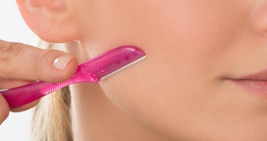 Before Shaving Face Women